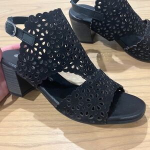 Eric Michael Black Suede Heels